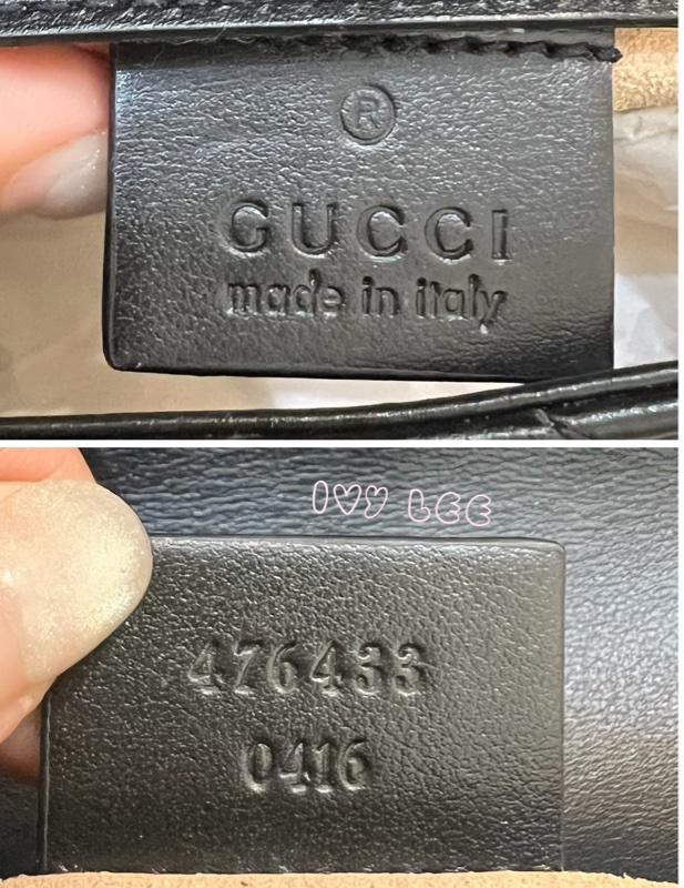GUCCI GG Mormont 絎縫 超迷你袋 小包 斜背包 肩背包 476433 黑金MARMONT 正品 二手精品-15