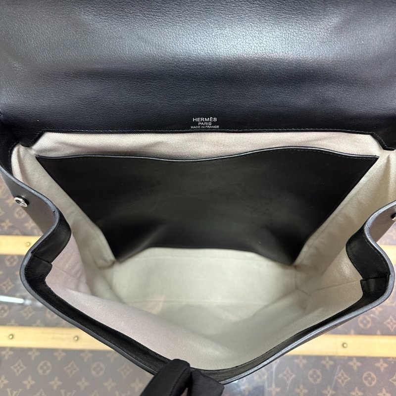 HERMES 黑銀flash後背包27*39*8 98新配件塵袋-5