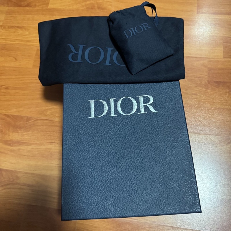 Dior迪奧B101皮革絨面革 圓頭低幫系帶板鞋 黑色 41碼-8
