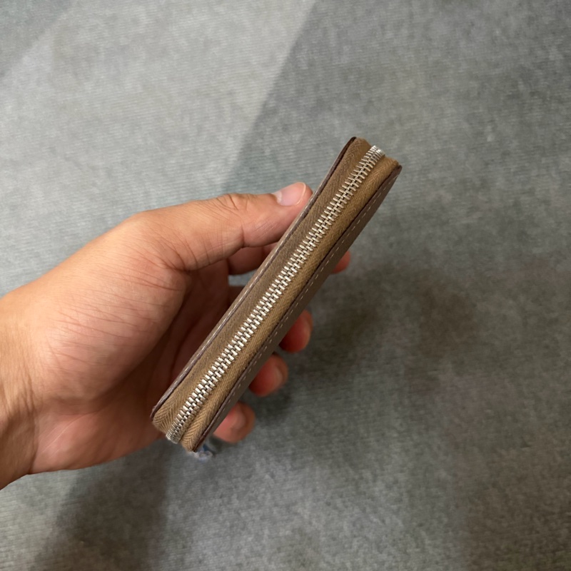 愛馬仕 Hermes SilkIn 大象灰拉鍊絲巾短夾錢包-3
