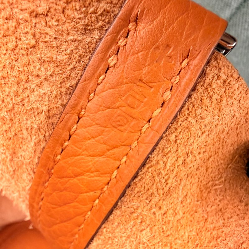 狀態良好 HERMES 愛馬仕 Picotin Lock 18 銀釦 菜籃子 手提包 框Q-15