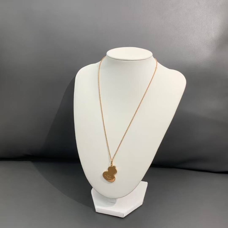 )Qeelin 麒麟 Wulu 系列玫瑰金大號紅瑪瑙葫蘆吊墜項鍊,尺寸 26×18mm,2024年購入-3