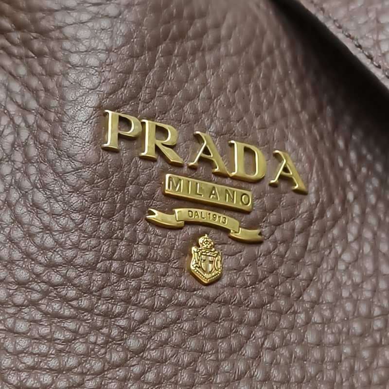 PRADA 拼色牛皮手提包-4