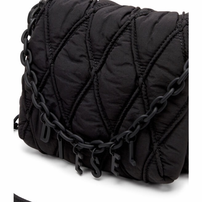 Diesel 女士 Charm-D S-Small 絎縫單肩包均碼碼21cm*9cm*16cm-5