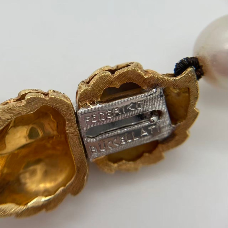 Federico Buccellati布契拉提18k金akoya極品珍珠項鍊-9
