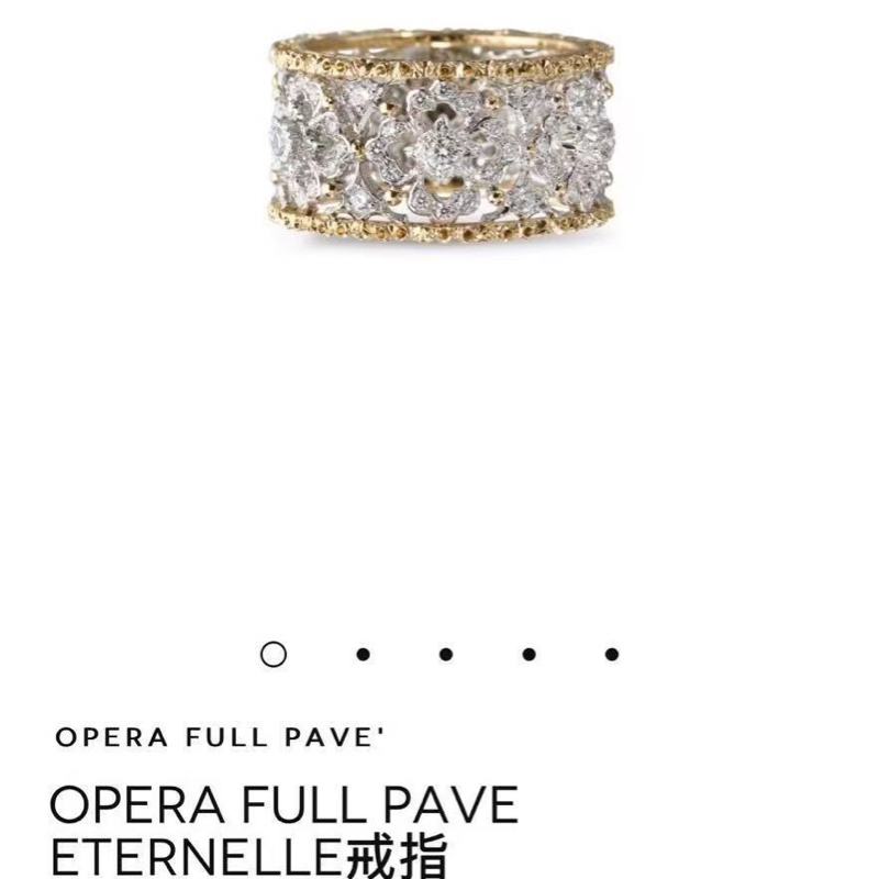 Buccellati布契拉提OPERA Full pave eternelle 滿鑽永恆戒指50碼,配件盒子保卡,專櫃沒有半年都訂不下來,2022購入-1