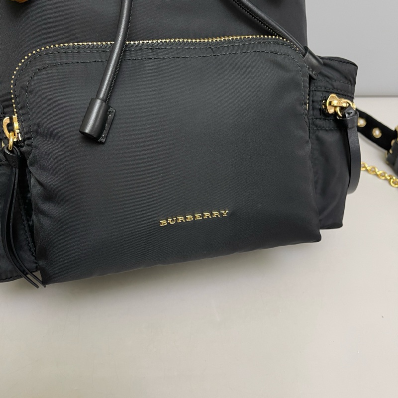 Burberry 尼龍拼皮後背包 雙肩包-6