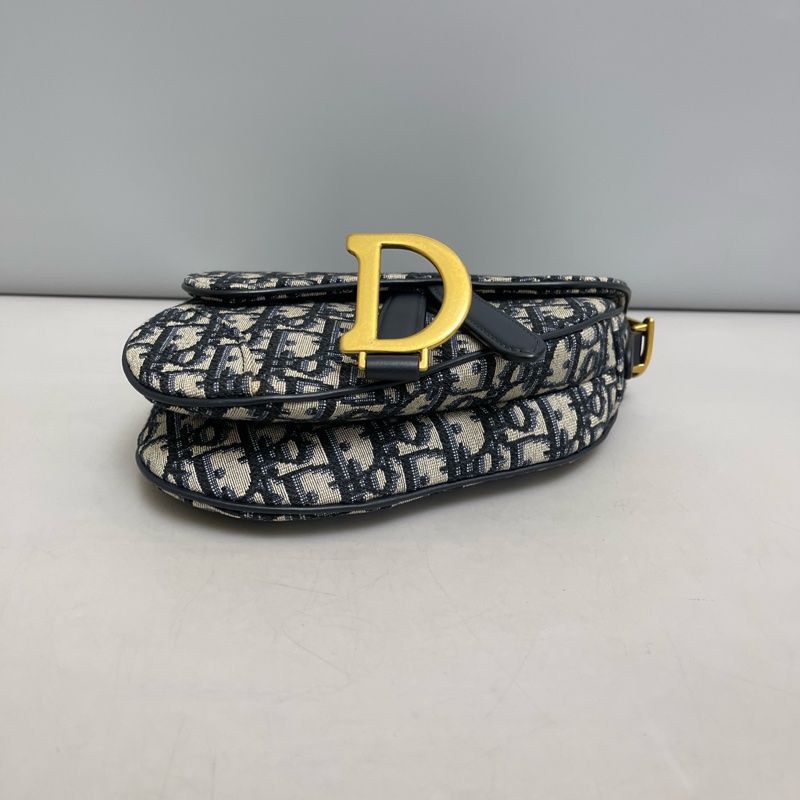 Dior 迪奧 saddle 小號老花馬鞍包-4