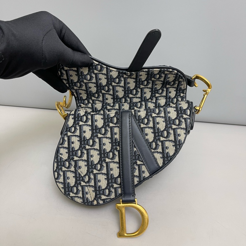 Dior 迪奧 saddle 小號老花馬鞍包-7