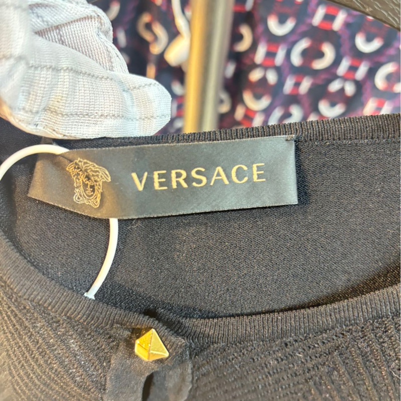 Versace 范思哲黑色針織開衫,34碼,意大利製造,桑蠶絲-2