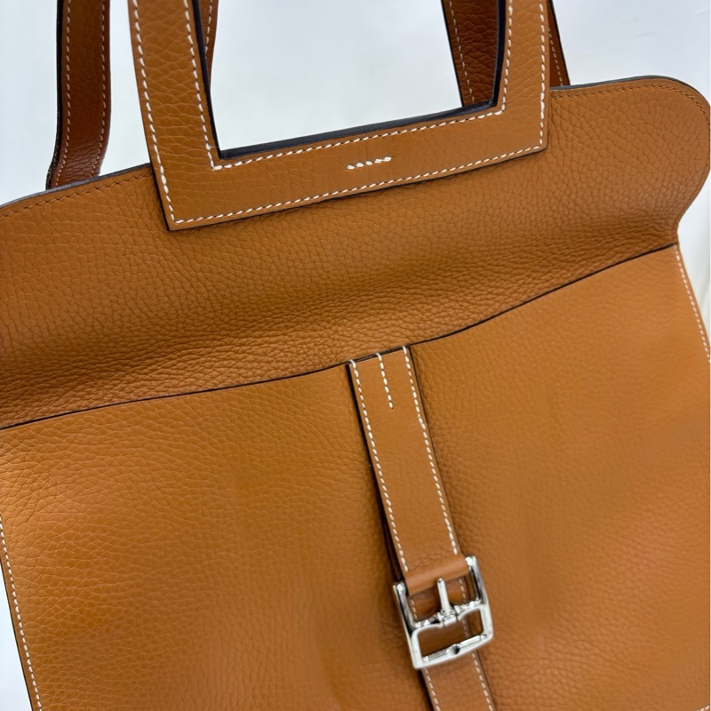 Hermes 愛馬仕 halzan31 toffee太妃金銀扣 A刻 有購證-6