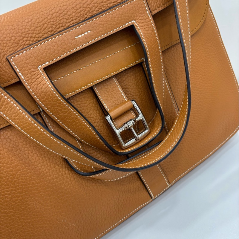 Hermes 愛馬仕 halzan31 toffee太妃金銀扣 A刻 有購證-8