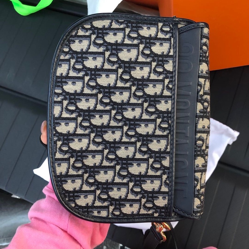 Dior 迪奧 bobby 新月 老花 中號 腋下斜挎包 肩帶可調節 芯片款-1