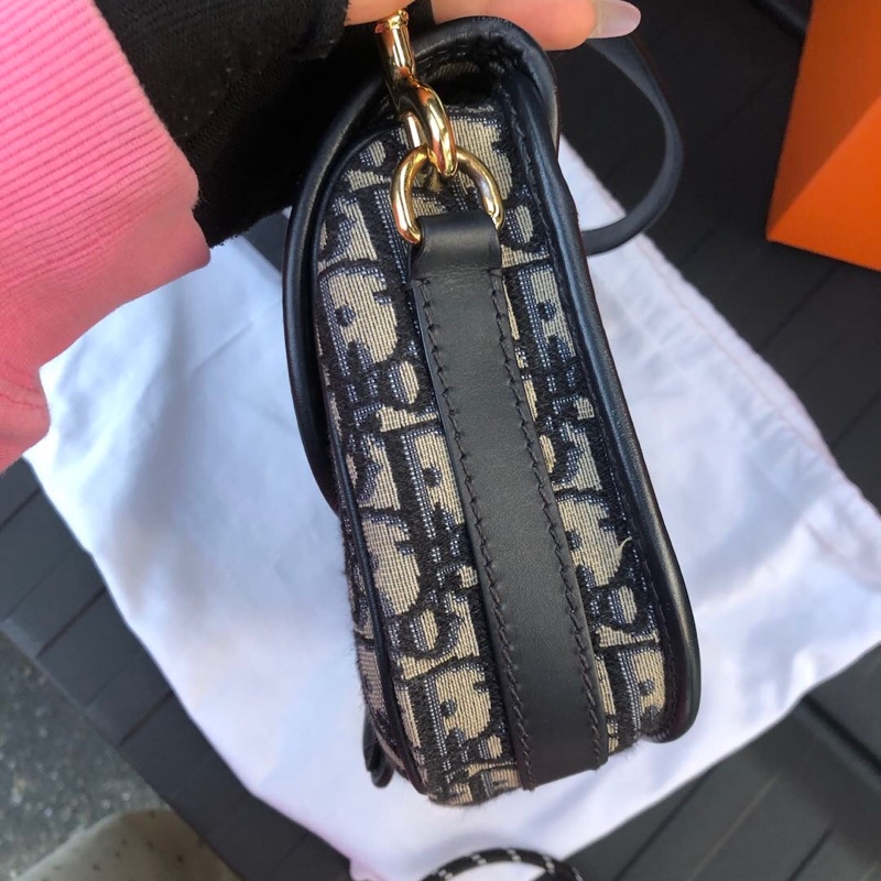 Dior 迪奧 bobby 新月 老花 中號 腋下斜挎包 肩帶可調節 芯片款-4