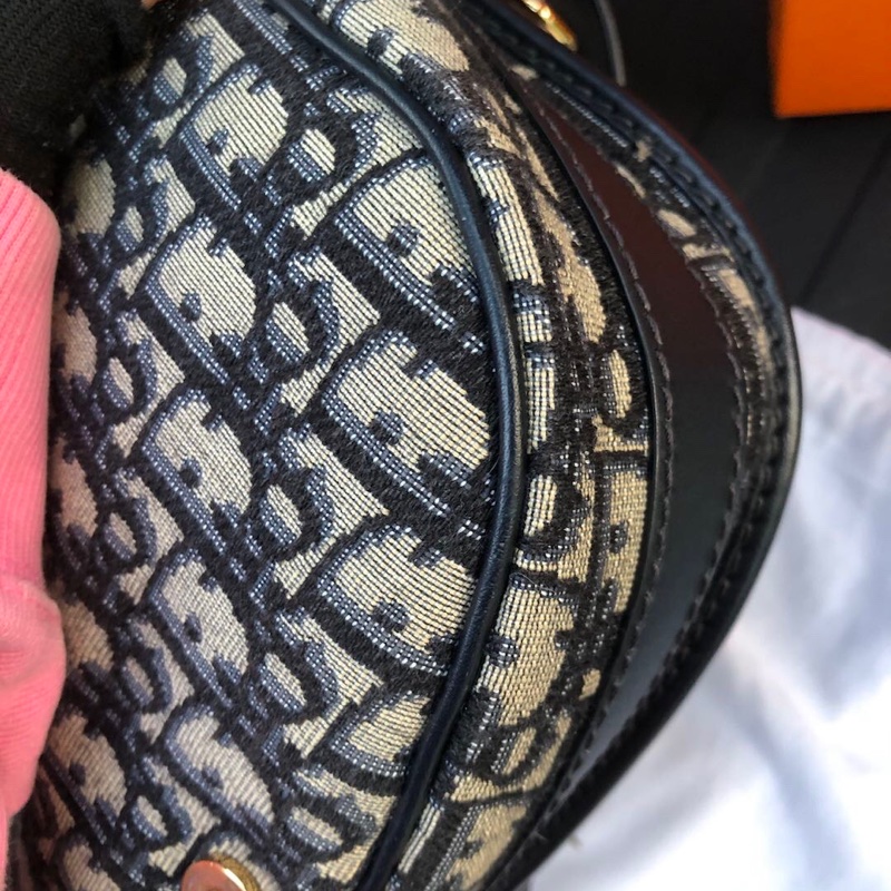 Dior 迪奧 bobby 新月 老花 中號 腋下斜挎包 肩帶可調節 芯片款-8