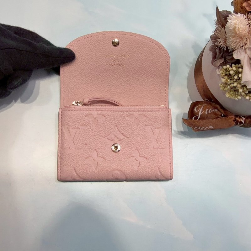 LV Rosalie時尚粉彩壓花零錢包-4