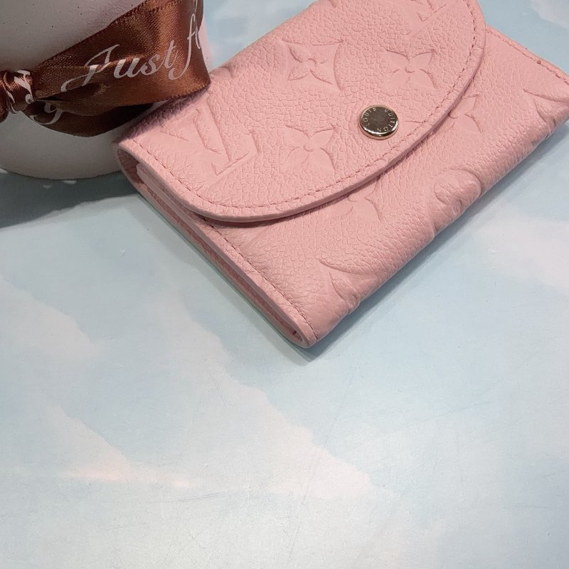 LV Rosalie時尚粉彩壓花零錢包-9
