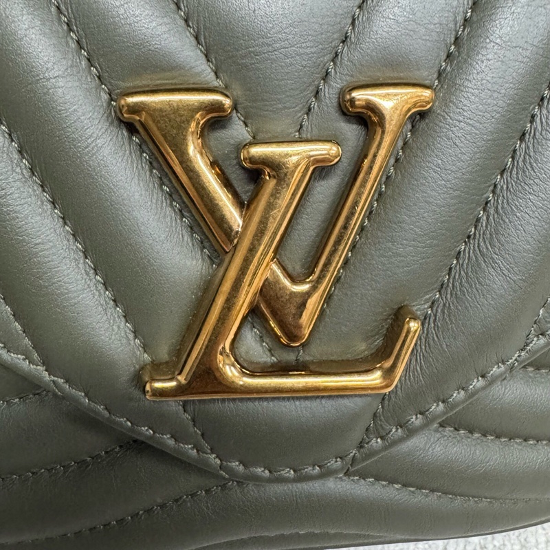 Louis Vuitton路易威登 橄欖綠全皮New Wave三合一單肩斜挎包 芯片款-9
