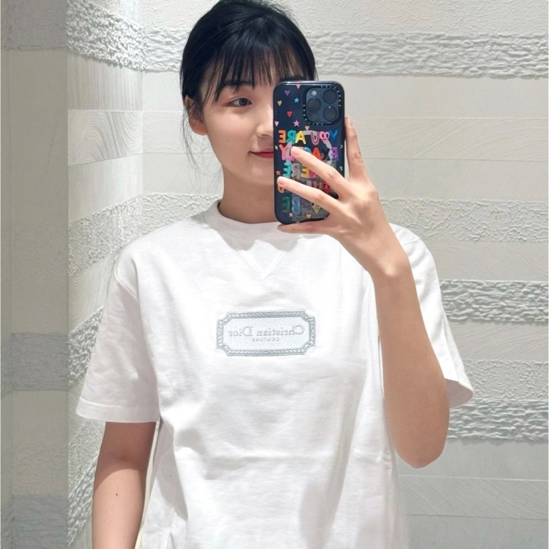 DIOR 方標刺繡短袖T恤-2
