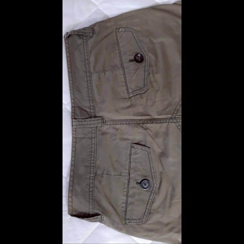 絕版BURBERRY 博柏利 BLACK LABEL 黑標 男軍綠色七分休閒褲76號-3