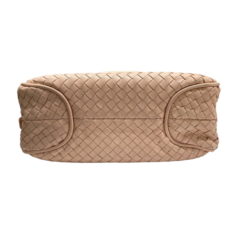 BOTTEGA VENETA 寶緹嘉 RIALTO BAG 編織肩背包 皮革 粉色 黑釦-5