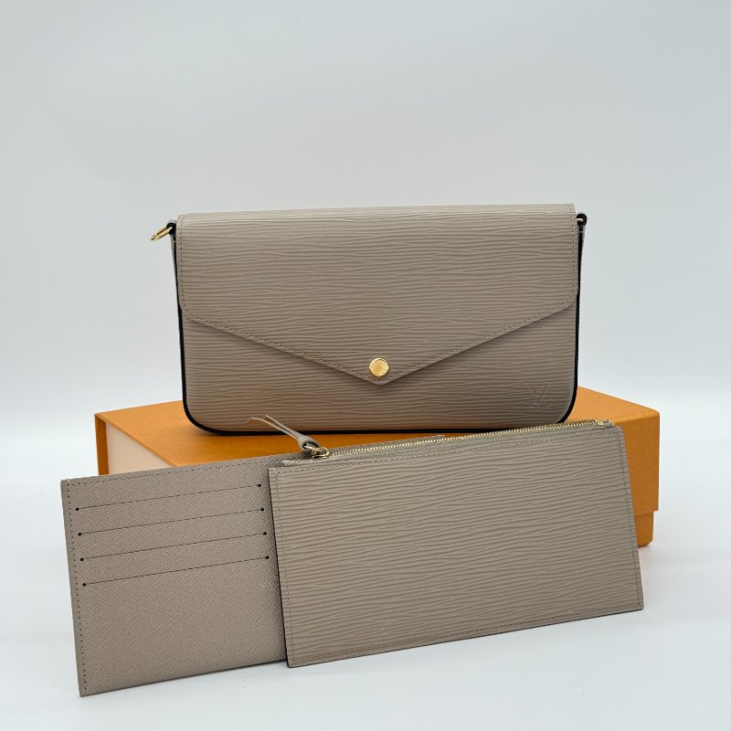 【 小編精選🌟】LOUIS VUITTON 路易威登 Félicie Pochette 三合一 Epi 牛皮 水波紋牛皮 鏈條包 手拿包 (長多位卡包*1 長零錢包*1)-2