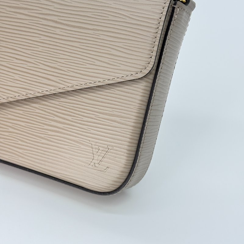 【 小編精選🌟】LOUIS VUITTON 路易威登 Félicie Pochette 三合一 Epi 牛皮 水波紋牛皮 鏈條包 手拿包 (長多位卡包*1 長零錢包*1)-6
