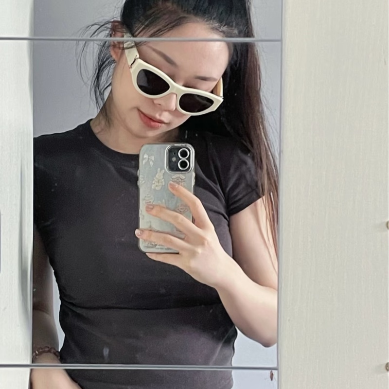Ysl M94象牙白框 太陽眼鏡 全新全配-0