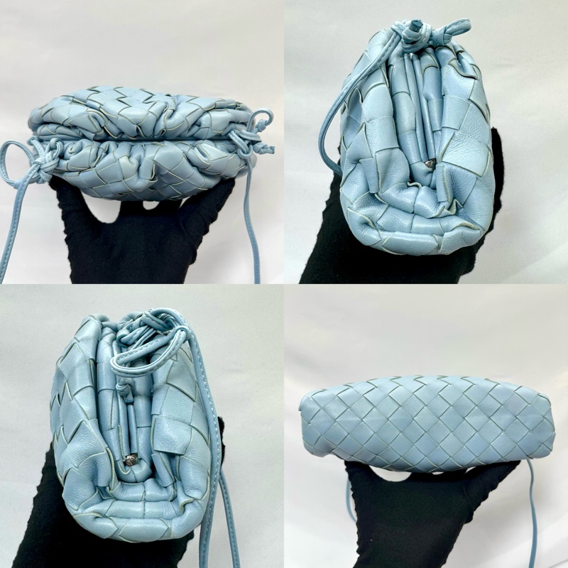 Bottega Veneta The Pouch 水藍色肩背雲朵包-3