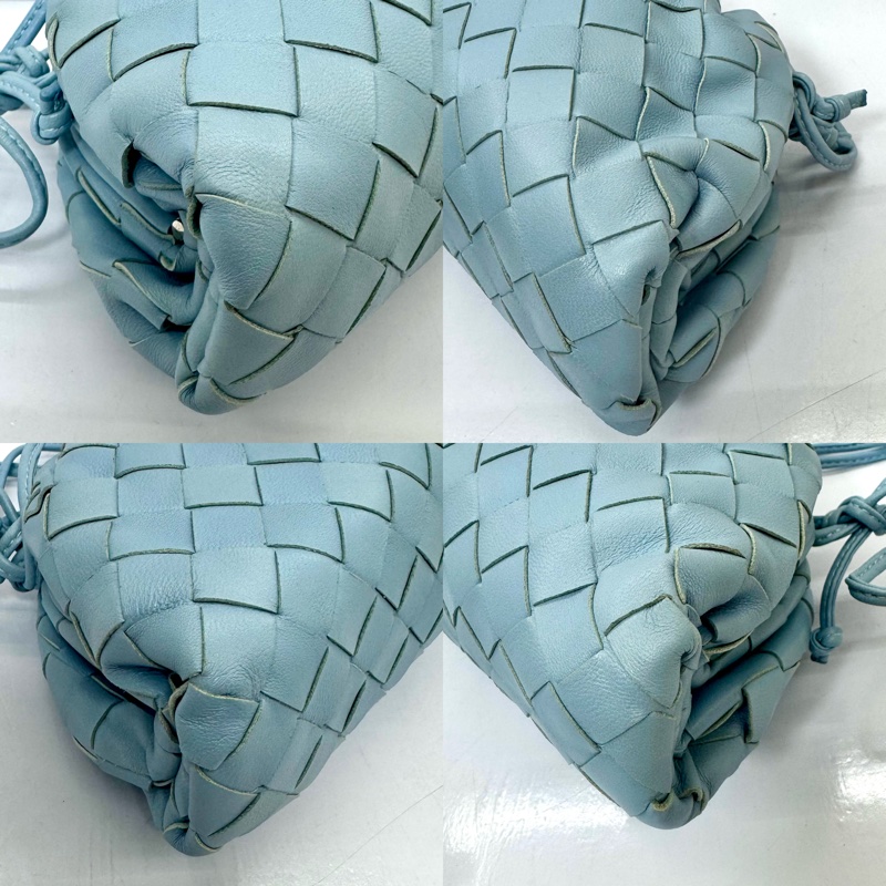 Bottega Veneta The Pouch 水藍色肩背雲朵包-4