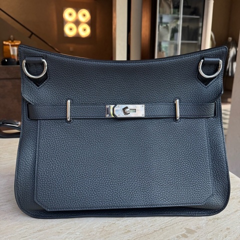 愛馬仕Hermes JYP 34 吉普賽34 鉛筆灰 框R刻