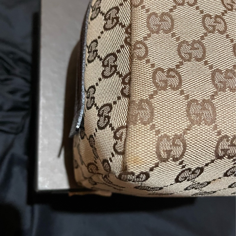 Gucci帆布經典老花手提包-11