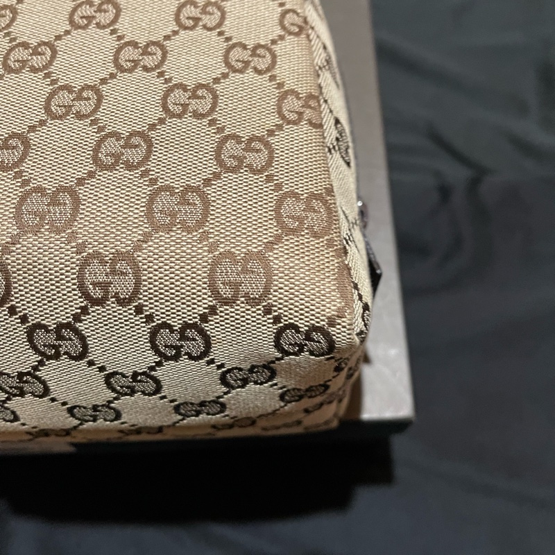 Gucci帆布經典老花手提包-25