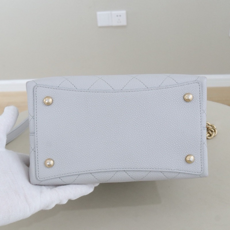 💙98新🆕Chanel/香奈兒荔枝紋牛皮 水桶包手提包斜背包 金扣 20年✅正品-2