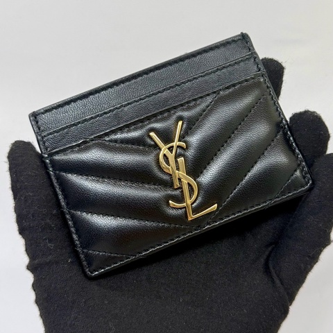 YSL Cassandre Matelassé 卡夾 黑色金扣 423291