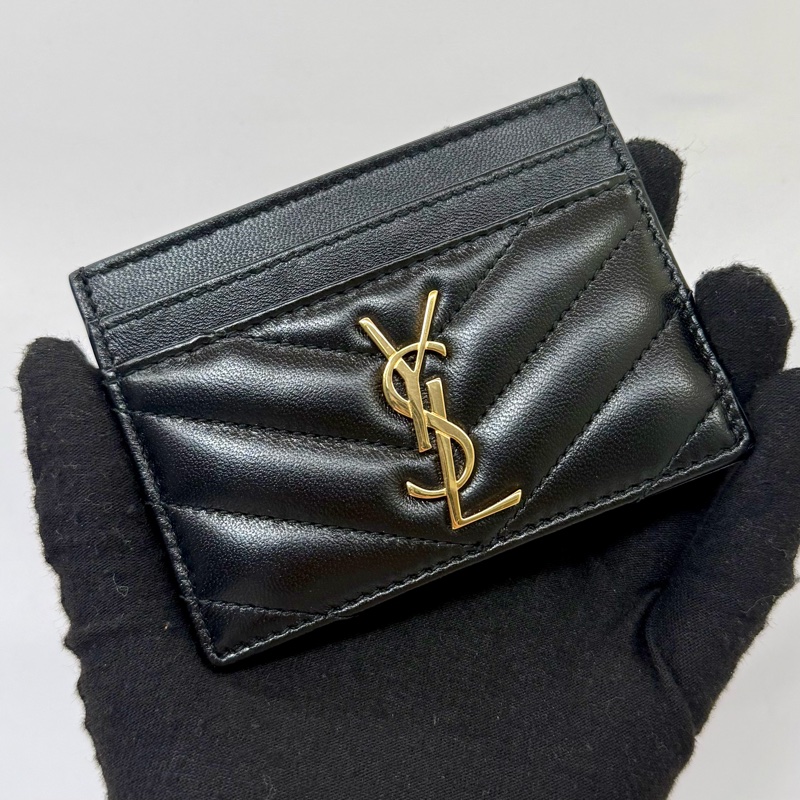 YSL Cassandre Matelassé 卡夾 黑色金扣 423291-0