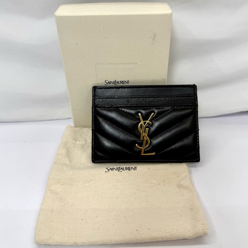 YSL Cassandre Matelassé 卡夾 黑色金扣 423291-2