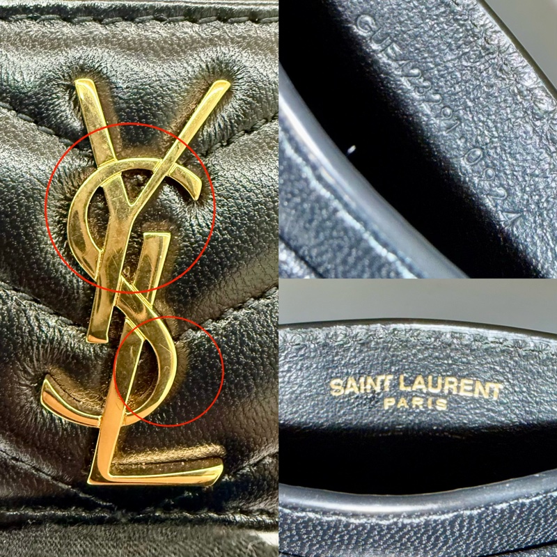 YSL Cassandre Matelassé 卡夾 黑色金扣 423291-6