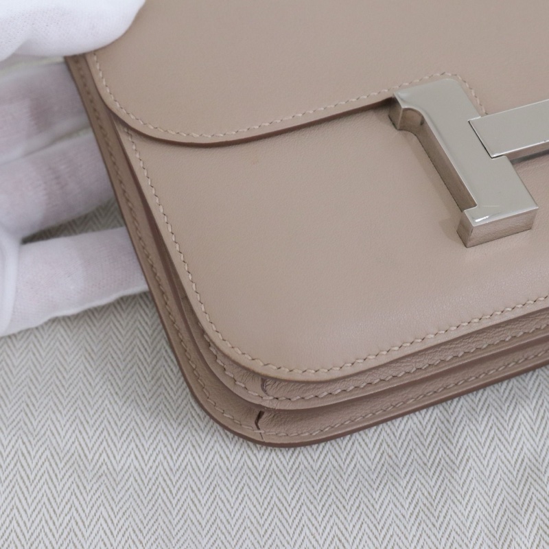 97新✨Hermes/愛馬仕Constance康康19單肩包斜背包 T刻,swift皮,銀扣 💛正品-3