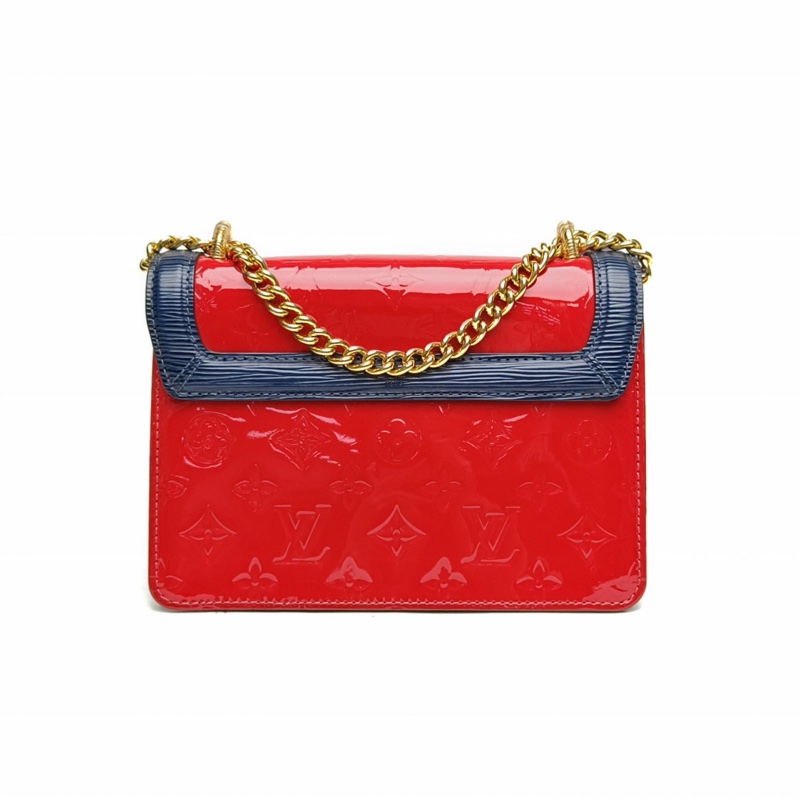 LOUIS VUITTON Wynwood手袋紅色漆皮金扣肩背包2020-2