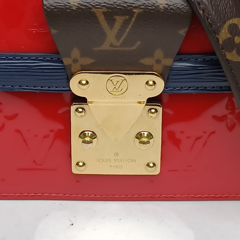 LOUIS VUITTON Wynwood手袋紅色漆皮金扣肩背包2020-4