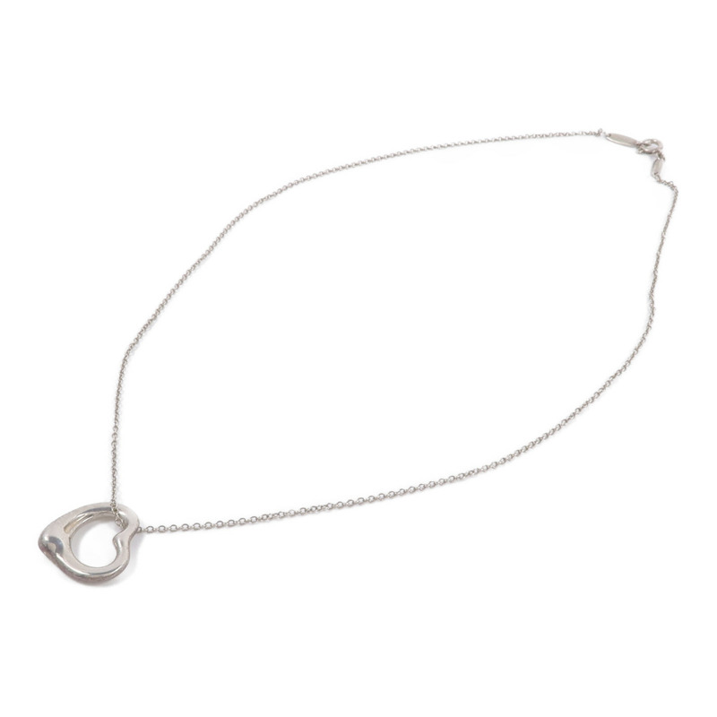 TIFFANY&CO 925純銀Elsa Peretti Open Heart項鍊-3