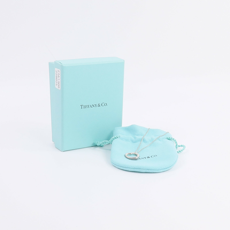 TIFFANY&CO 925純銀Elsa Peretti Open Heart項鍊-12