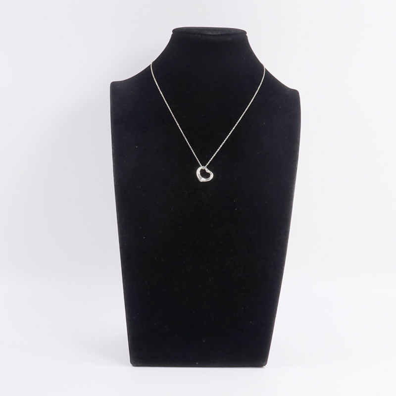 TIFFANY&CO 925純銀Elsa Peretti Open Heart項鍊-13