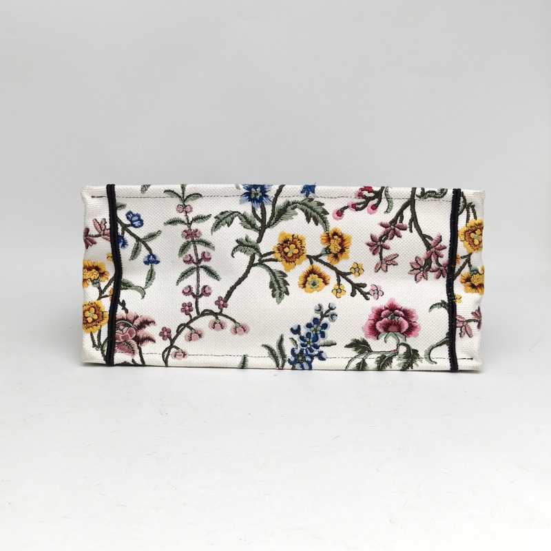 DIOR BookTote中號圖案帆布Petites繁花刺繡手提包-3