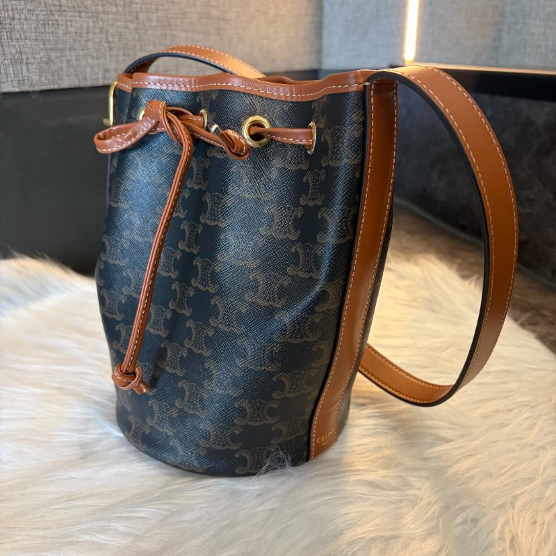CELINE 滿版LOGO水桶包-2