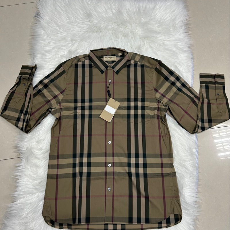 BURBERRY / 巴寶莉 格紋襯衫 L碼(180/100A)-11