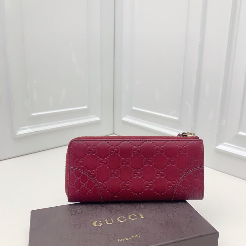 96新 Gucci古馳酒紅色 Guccissima-1