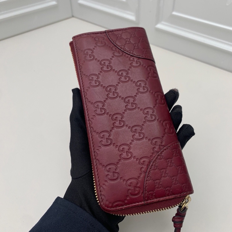 96新 Gucci古馳酒紅色 Guccissima-4