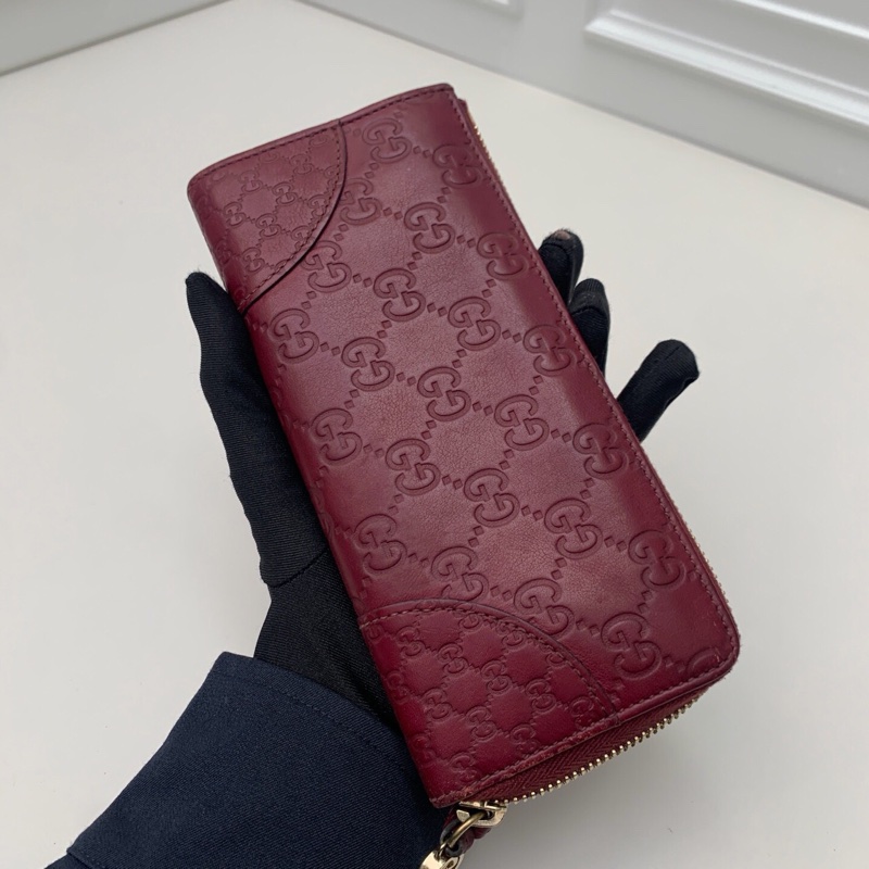 96新 Gucci古馳酒紅色 Guccissima-5